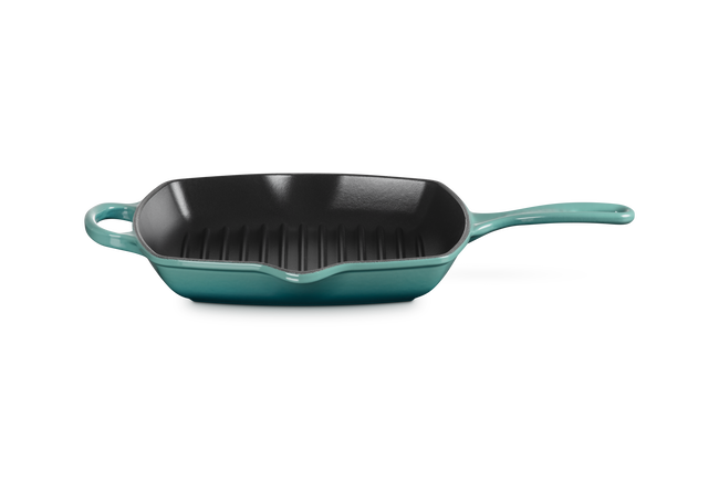 Le Creuset Cast Iron Signature Square Skillet Grill 26cmRiviera image number 1