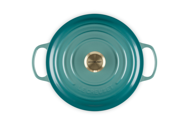 Le Creuset Cast Iron Signature Round Casserole 26cm RivieraRiviera image number 4