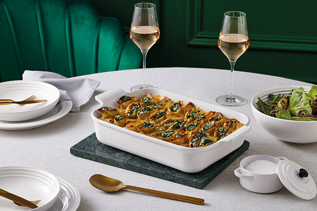 Stoneware Heritage Rectangular DishWhite image number 5