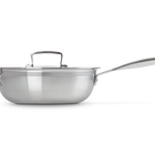 3-ply Stainless Steel Non-Stick Chef's Pan with Lid and Helper Handle image number 4