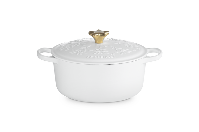 Cast Iron Holly Round Casserole image number 3