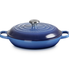Le Creuset Cast Iron Signature Shallow Casserole 28cm AzureAzure Blue image number 1