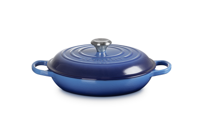 Le Creuset Cast Iron Signature Shallow Casserole 28cm Azure
