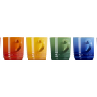 Stoneware Rainbow Set of 6 Cappuccino Mugs image number 4