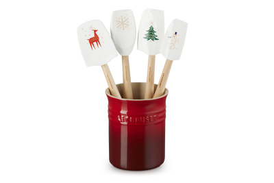 5 Piece Utensil Set Cerise Noel Decal