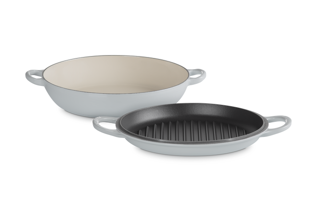 Cast Iron Classic Shallow Braiser with Grill Lid image number 1