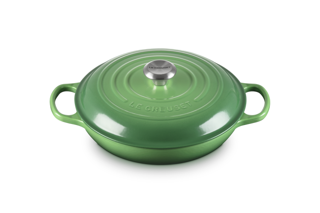 Le Creuset Cast Iron Signature Shallow Casserole 28cm BambooBamboo image number 2