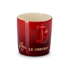 Le Creuset Stoneware Holly Mug with Gold Decal 350ml image number 3