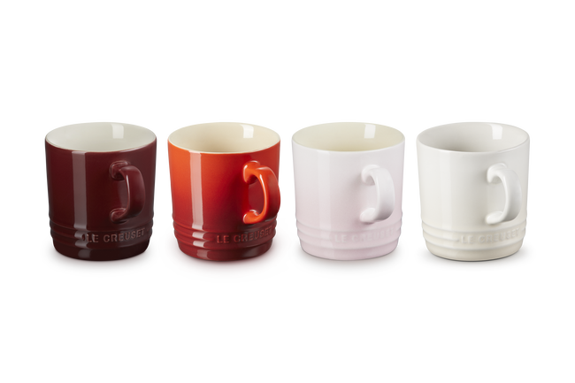 Stoneware Petits Fours Set of 4 Cappuccino Mugs image number 3