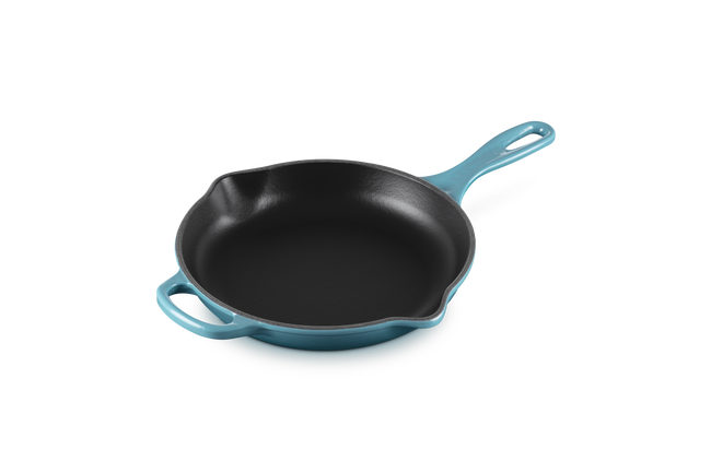 Le Creuset Cast Iron Signature Skillet 23cm CaribbeanCaribbean image number 6