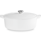 Le Creuset Cast Iron Classic Oval CasseroleWhite image number 1