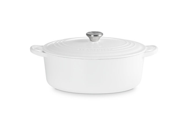 Le Creuset Cast Iron Classic Oval CasseroleWhite image number 1