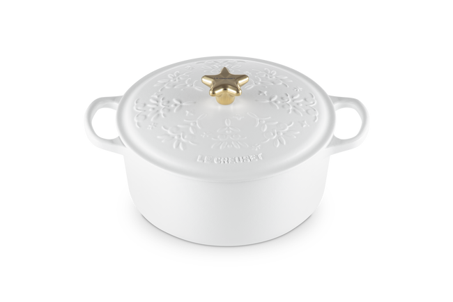 Cast Iron Holly Round Casserole image number 2