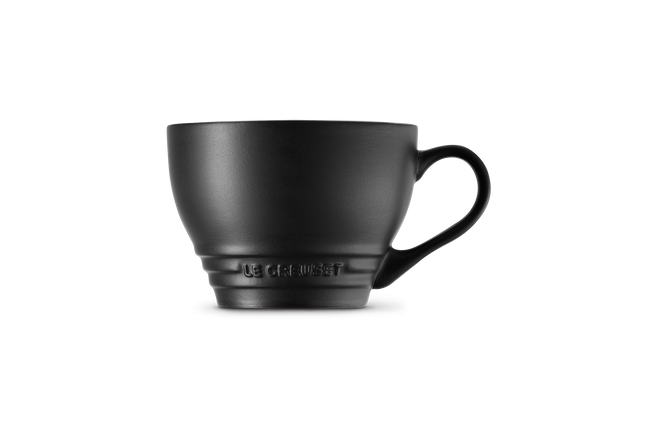 Le Creuset Stoneware Giant Cappuccino Mug 400ml Matte BlackMatte Black image number 3