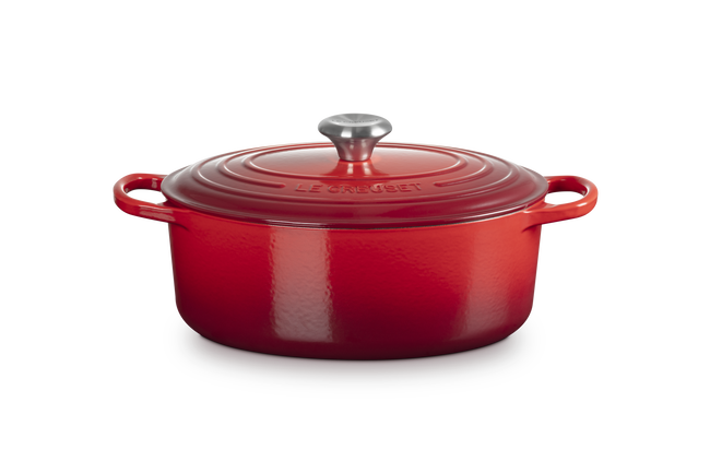 Cast Iron Signature Oval CasseroleCerise image number 1