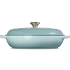 Le Creuset Cast Iron Signature Shallow CasseroleSage image number 3