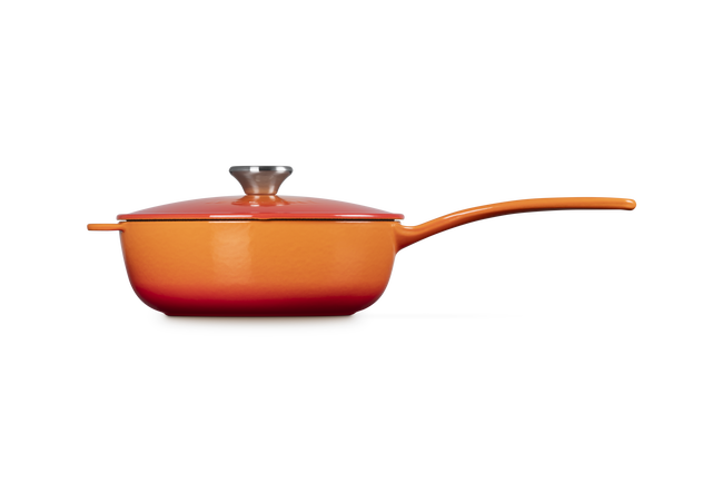 Le Creuset Cast Iron Classic Saucier Pan 21cm FlameFlame image number 2