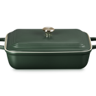 Le Creuset Stoneware Coupe Rectangular Dish with Lid 4L For&ecirc;t image number 1