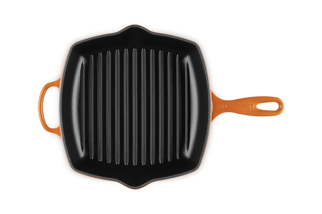 Le Creuset Cast Iron Signature Square Skillet Grill 26cm FlameFlame image number 4