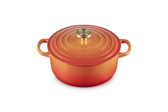 Le Creuset Cast Iron Signature Round Casserole 20cm Flamme Dor&ecirc;e image number 2