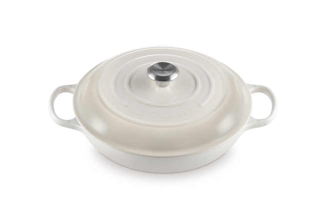 Le Creuset Signature 3.5L Shallow Cass Meringue