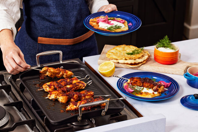 Toughened Non-Stick Rectangular Grill image number 2