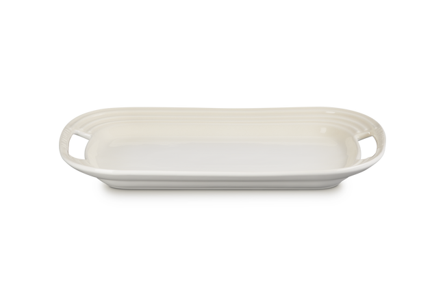 Stoneware BBQ PlatterMeringue image number 1