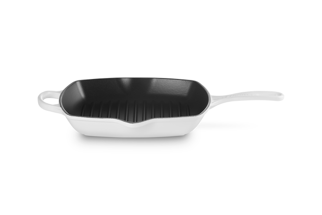 Cast Iron Signature Square Skillet GrillWhite image number 1