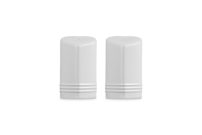 Stoneware Heart Salt & Pepper ShakersWhite image number 3