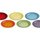 Stoneware Rainbow Set of 6 Dinner Plates image number 2