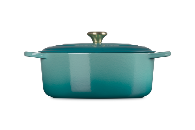 Le Creuset Cast Iron Signature Oval CasseroleRiviera image number 4