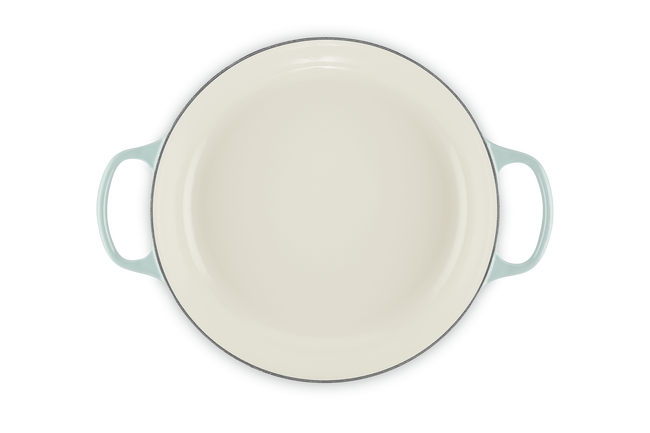 Le Creuset Cast Iron Signature Shallow Casserole 30cm Sea SaltSea Salt image number 5
