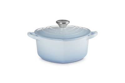 Cast Iron Heart Deep Casserole with Stainless Steel Knob