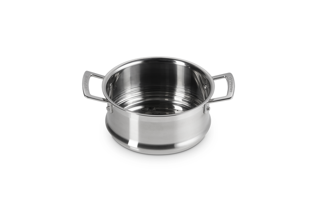 3-ply Stainless Steel Casserole with Steamer Set image number 5