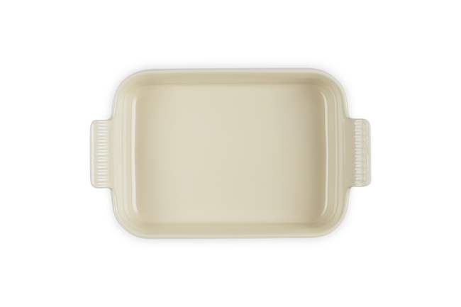 Stoneware Heritage Rectangular DishShell Pink image number 4