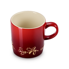 Le Creuset Stoneware Holly Mug with Gold Decal 350ml image number 2