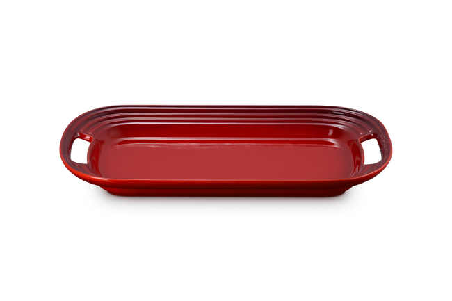 Stoneware BBQ PlatterCerise image number 1