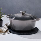 Cast Iron Signature Round CasseroleFlint image number 5