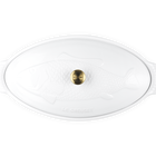 Stoneware Heritage Fish Baker with LidWhite image number 5