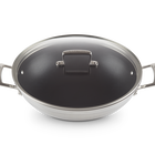 3-ply Stainless Steel Wok with Helper Handles image number 2
