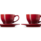 Stoneware Set of 2 Cups and Saucers image number 3