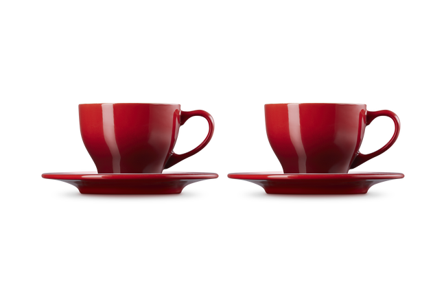 Stoneware Set of 2 Cups and Saucers image number 3