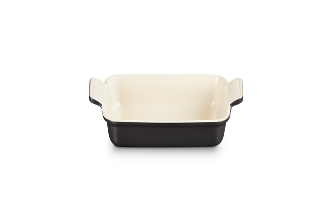 Stoneware Heritage Rectangular DishMatte Black image number 4