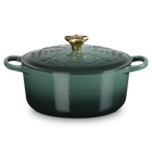 Cast Iron Holly Round Casserole image number 3