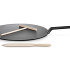 Satin Black Cast Iron Crepe Pan image number 2