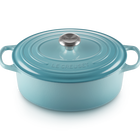 Le Creuset Cast Iron Signature Oval Casserole 29cm CaribbeanCaribbean image number 2