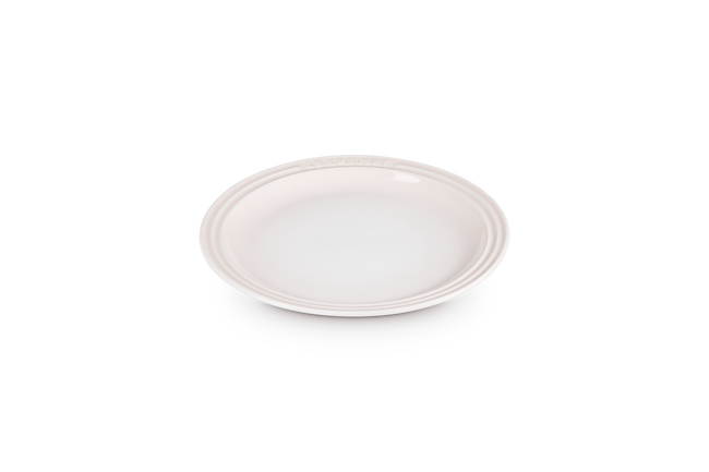 Stoneware 23cm Round PlateShell Pink image number 3