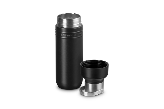 On The Go Insulated Water Bottle 500mlMatte Black image number 1