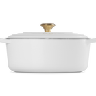 Le Creuset Cast Iron Signature Oval Casserole 31cm WhiteWhite image number 3