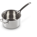 3-ply Stainless Steel Saucepan with Lid & Helper Handle image number 10